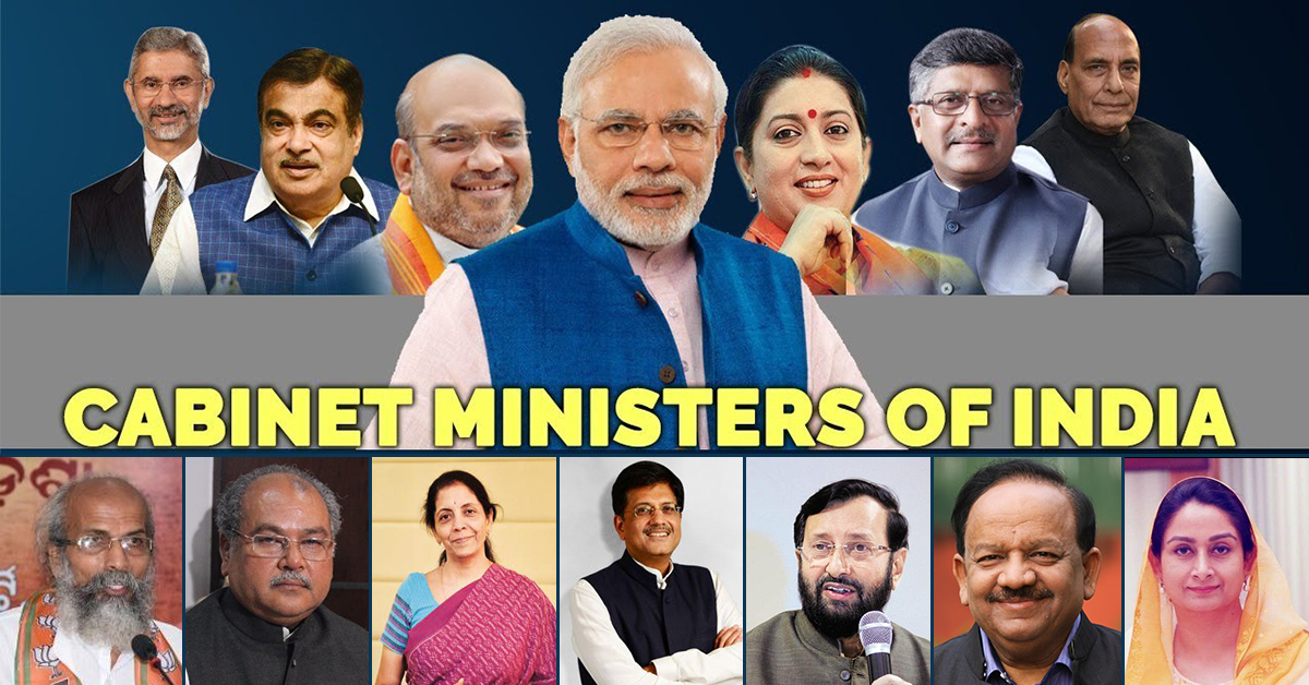 Complete List Of Cabinet Ministers Ministers Of State With